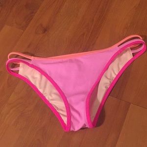 Victoria's Secret pink/ orange bikini/swim bottoms